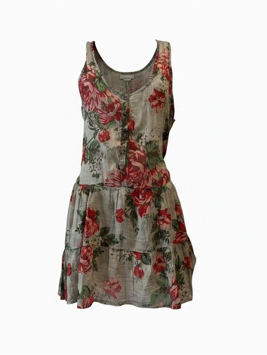 Micky made in italy Dresses & Skirts - Floral Short Sleeve Viscose Above Knee Dress Made In Italy Pink Size XL’M”actual